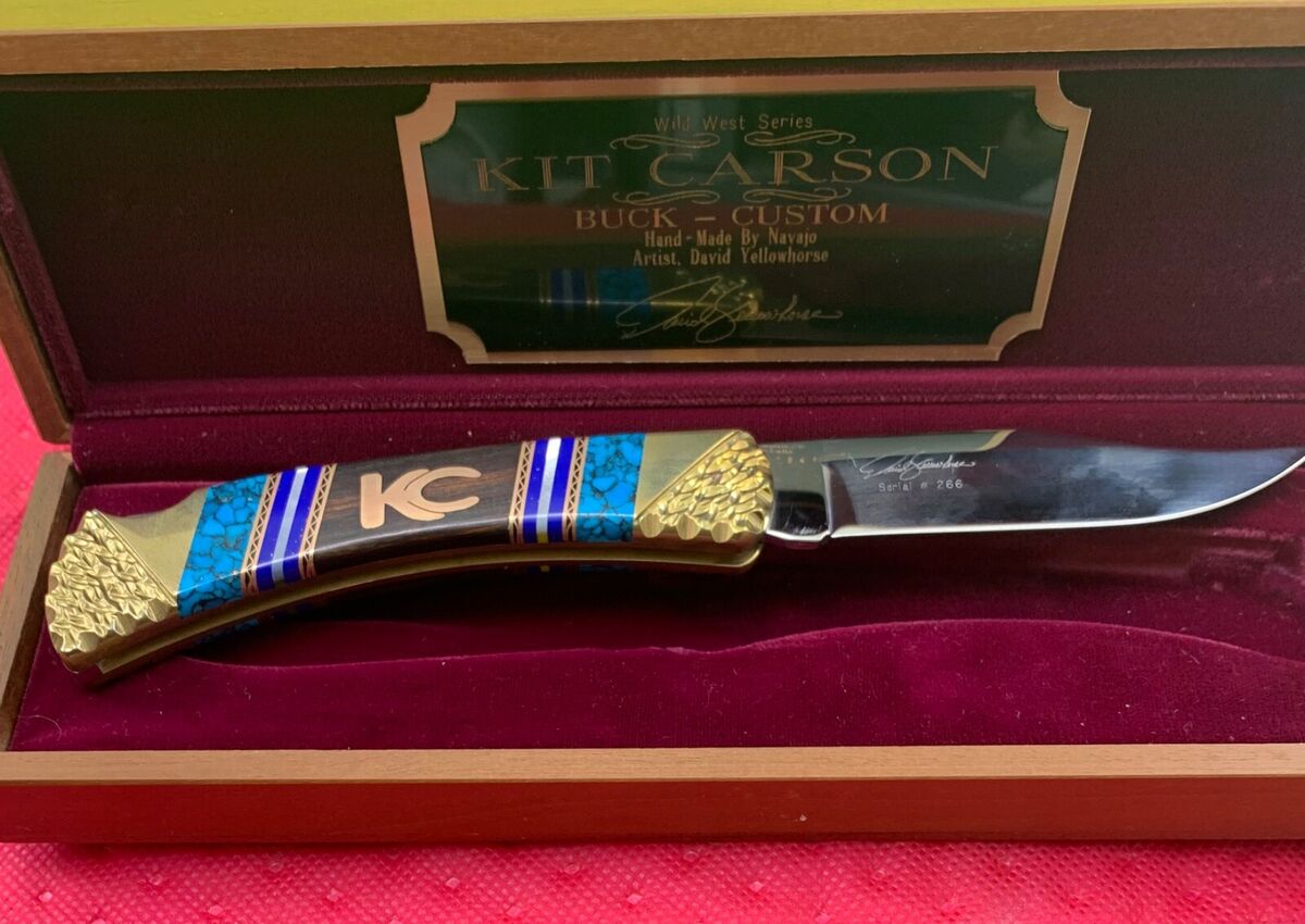 RARE BUCK 110 DAVID YELLOWHORSE CUSTOM KNIFE NEVER USED IN RARE BUCK 110 DAVID YELLOWHORSE CUSTOM KNIFE NEVER USED IN