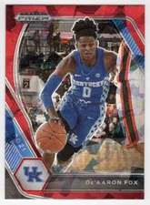 DE'AARON FOX 2021-22 Pamini Prizm Draft Picks Red Ice #72 NBA  ID:34971