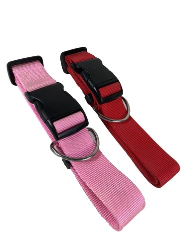 2 Dog Collars - XL Heavy-Duty, Durable & Adjustable Collar for Pet 1.5”x19”-30”