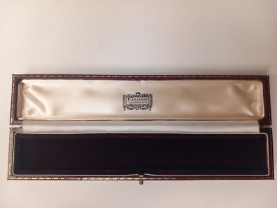HARRODS OF LONDON ANTIQUE JEWELLERY OR WATCH DISPLAY BOX ONLY UK