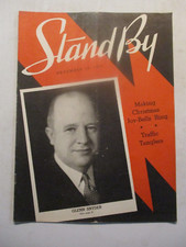 STAND BY MAGAZINE DECEMBER 1937 GLENN SNYDER VINTAGE WLS CHICAGO RADIO