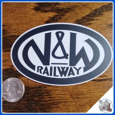 Norfolk  Western Railway laminated die-cut vinyl sticker