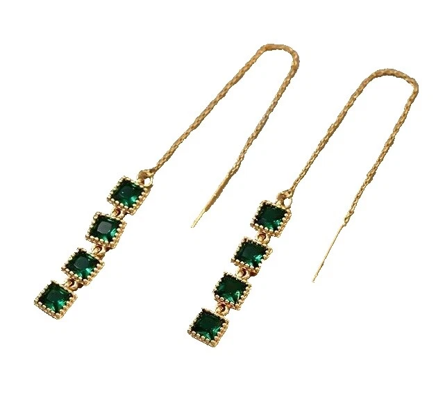 Emerald Copper Glass Fashion Jewelry