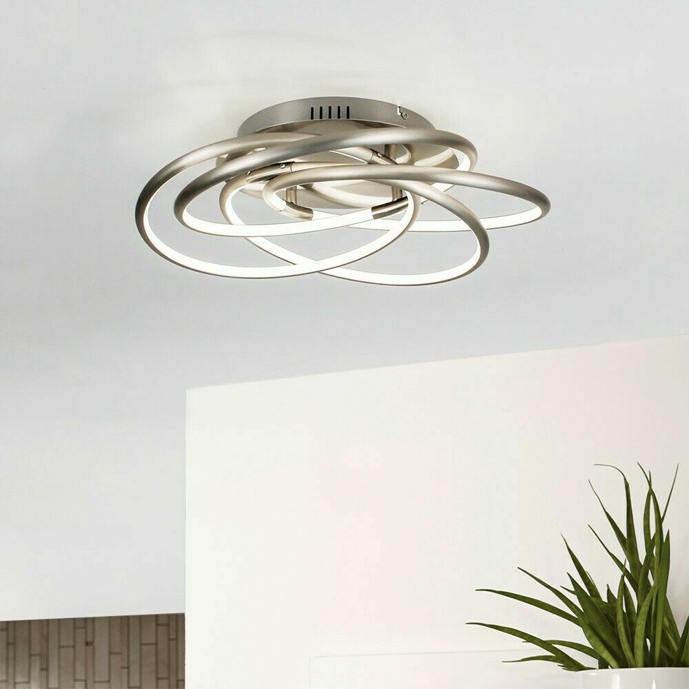 Globo Barna 67828-40 Ceiling Light-Aluminium Nickel Matt