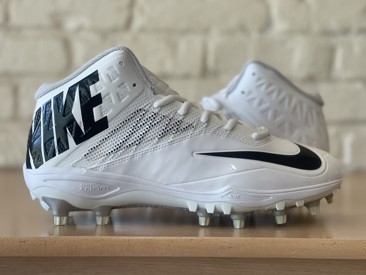 Nike Zoom Code Elite 2014 3/4 TD Football Cleats White 603368-101