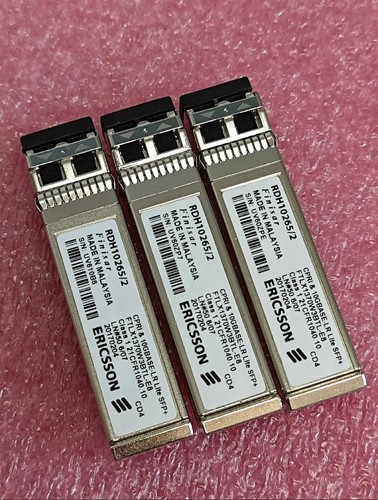 Lot of 4 Ericsson RDH10265/2 FTLX1370W3BTL-E8 10GBase-LR Lite SFP+ Transceiver - Picture 2 of 3
