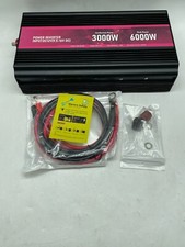 3000W Power Inverter,12V DC to AC 110V120V Peak Power 6000W with 2AC Outlets