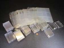 Lot of Assorted Plastic Boxes and Binder Pages Baseball Card Games Protection