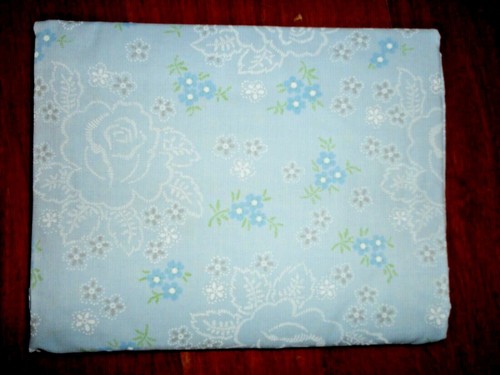 VINTAGE CANNON MONTICELLO BLUE FLORAL MARCELLE SKETCH (1) FULL FLAT SHEET 81X96 - Picture 2 of 7
