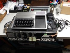 TI TI-99/4A Vintage Computer In Original Box w/Power Supply Untested