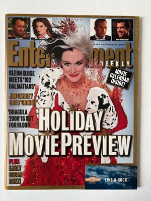 HOLIDAY MOVIE PREVIEW Glenn Close November 17 2000 ENTERTAINMENT WEEKLY MAGAZINE