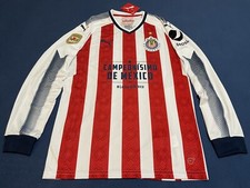 CAMISETA FUTBOL PUMA GUADALAJARA CHIVAS BRIZUELA MANGA LARGA TALLA M MÉXICO EE. UU.