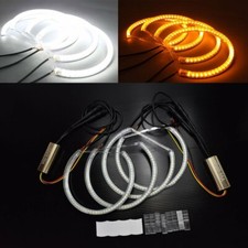 SMD Daul Color LED Angel Eye Switchback W+A DRL Fits 00-03 E46 2D NO Projector