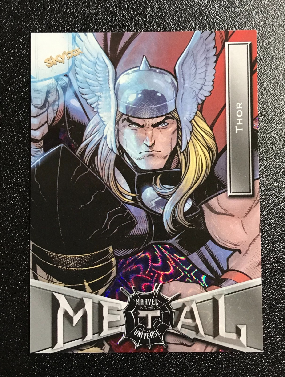 2022 Skybox Marvel Universe Metal Spider-Man  #89 🔥 THOR GRANDIOSE 🔥
