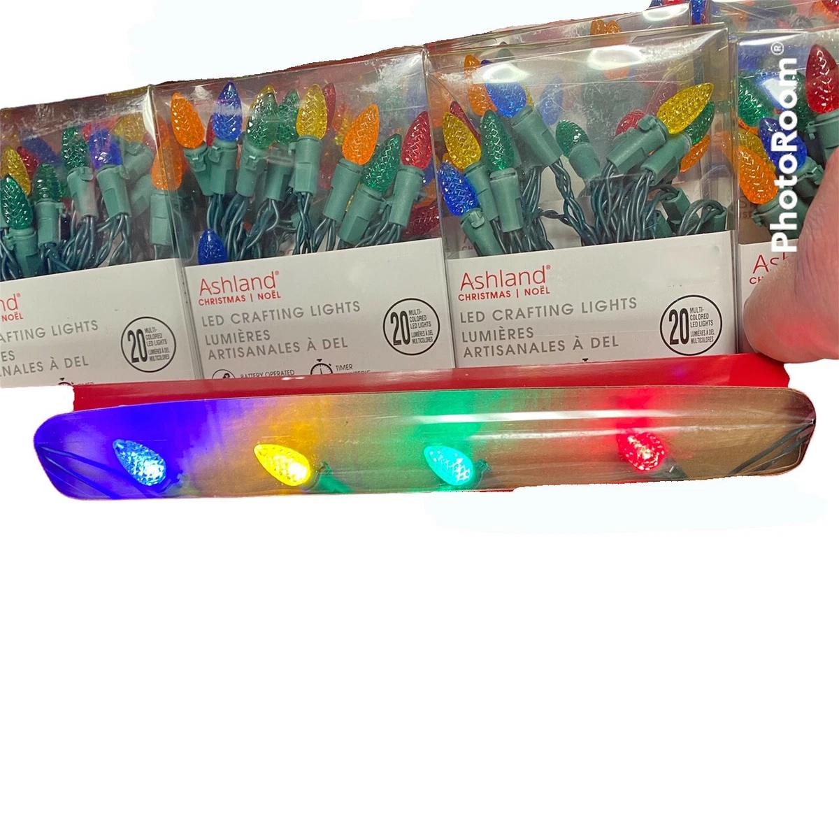 Ashland Christmas 20 Multi Colored LED Crafting Battery Operated String Lights