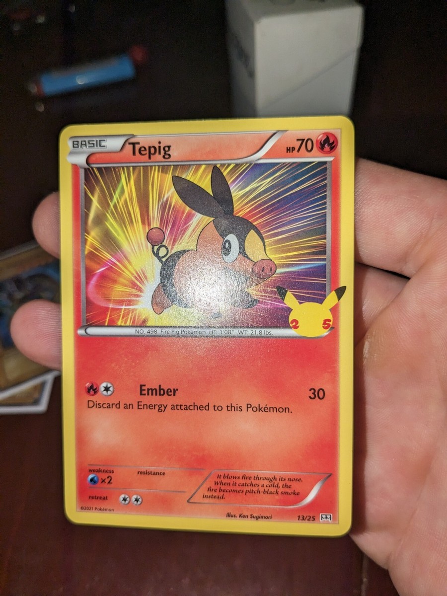 Pokémon TCG Tepig Shining Fates 13/25 Regular Promo