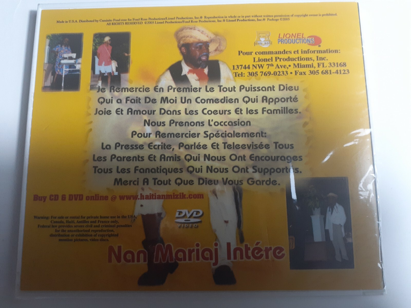 Tonton Dezirab nan Mariaj intere(Haitian Movies Creole DVD) eBay