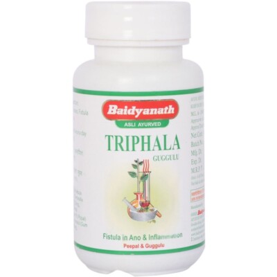 Baidyanath Triphala Guggulu (80tab) x 3 Pack Ayurvedic Formulation