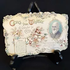Antique Vintage Gems From Whittier A Calendar 1898 Printed Bavaria 206 Die Cut