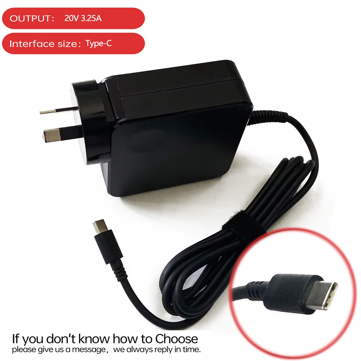 AC Power Adapter Charger for Lenovo T490S 20NX 20NY ),20U3001VUS