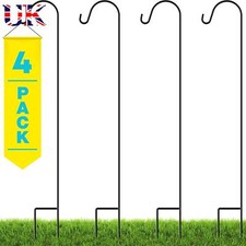 2- 4PCS Heavy Duty Shepherds Hook Adjustable Shepards Hooks for Outdoor 76/100cm