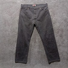 Levis 501 XX Jeans Mens 36x29 Gray Original Fit Button Fly Straight Denim VTG