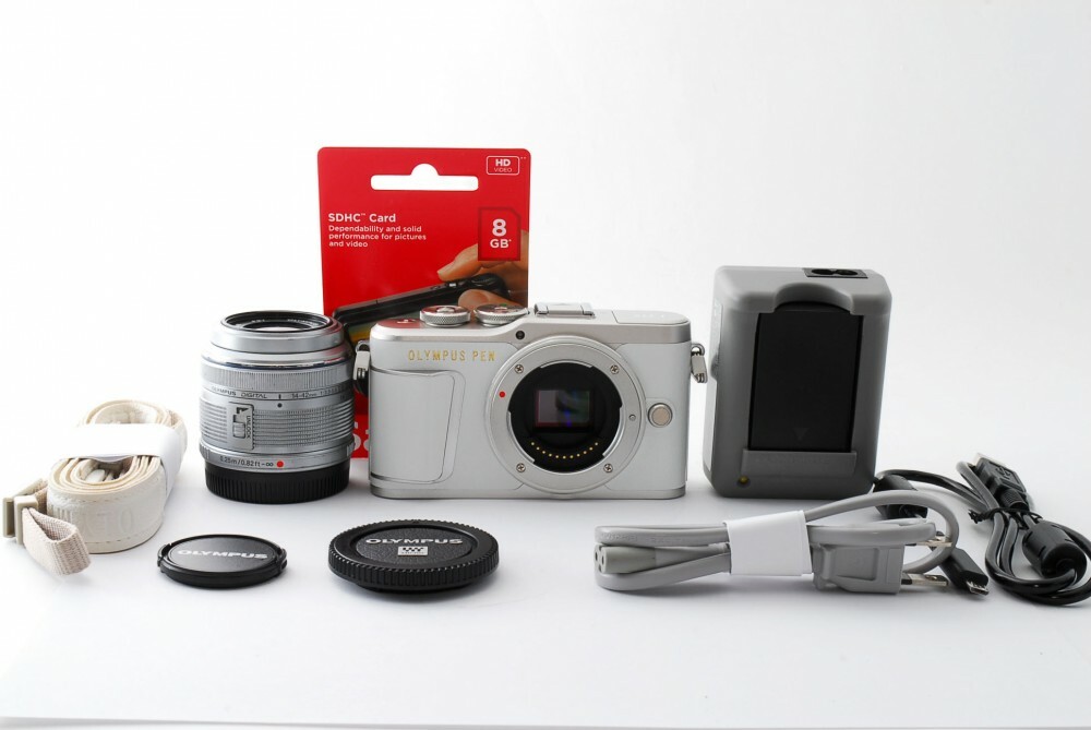 Olympus PEN E-PL9 16.1MP 14-42mm Lens Set White [Exc+++] w/8GB
