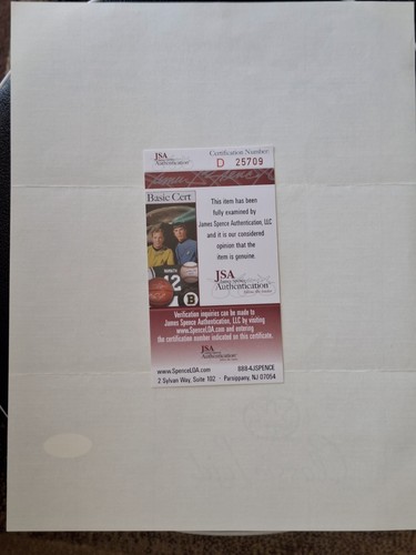 BOBBY THOMSON SIGNED CONTRACT FROM 1998 SIGNING 1/1 JSA CERT # D 25709 - Picture 3 of 3