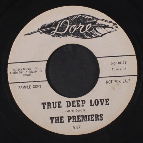 PREMIERS: true deep love / the red-light bandit DORE 7" Single 45 RPM - Picture 2 of 2