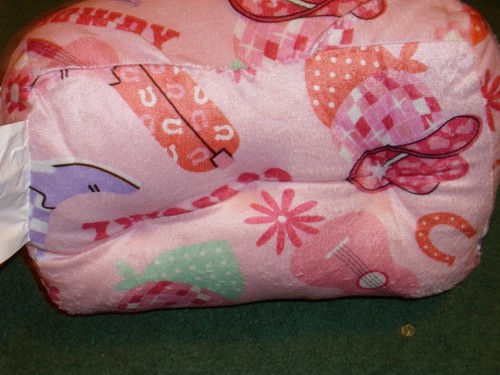 Comfort Bay Kids Cowgirl Tablet Pillow Pink Cowgirl Theme Soft Pockets BrandNew - 第 5/7 張圖片