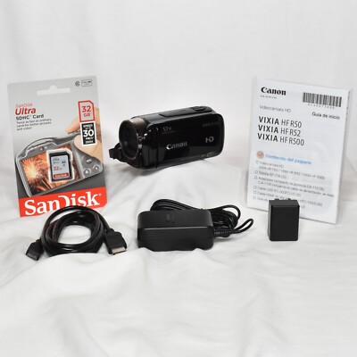 Canon VIXIA HF R50 Full HD Camcorder 8GB Internal Memory WiFi 57x Advanced Zoom