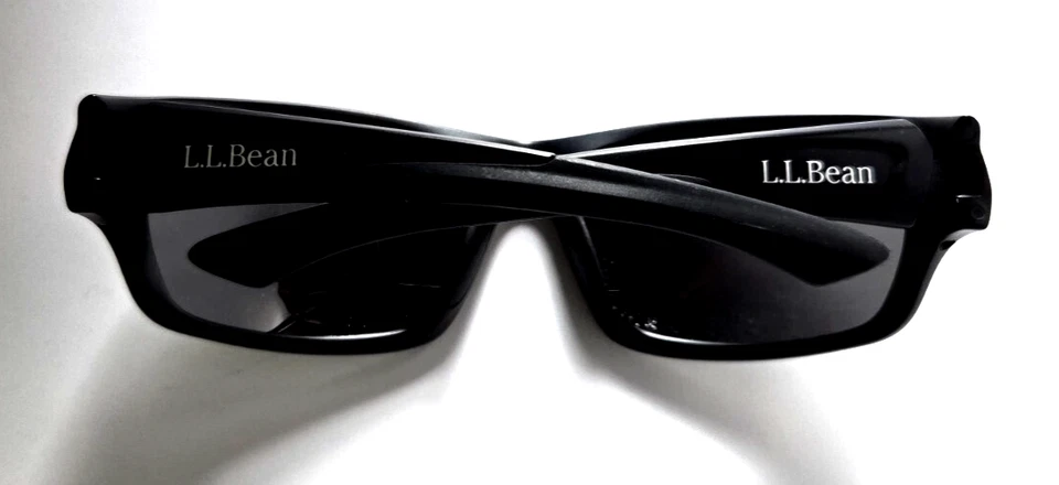 L.L.BEAN POCKETWATER 5135-70 BLACK NEW AUTHENTIC UNISEX FULL RIM SUNGLASSE LARGE - Imagem 2 de 4