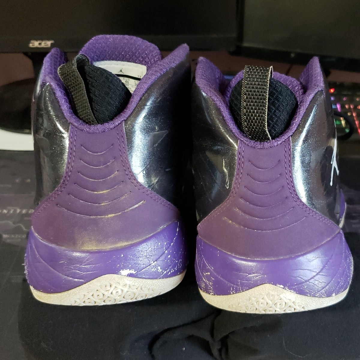 Nike AirJordan 2012 Lite Black Club Purple athletic shoes