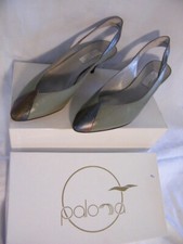 Paloma Italian leather low heel slingback vintage brand new in box