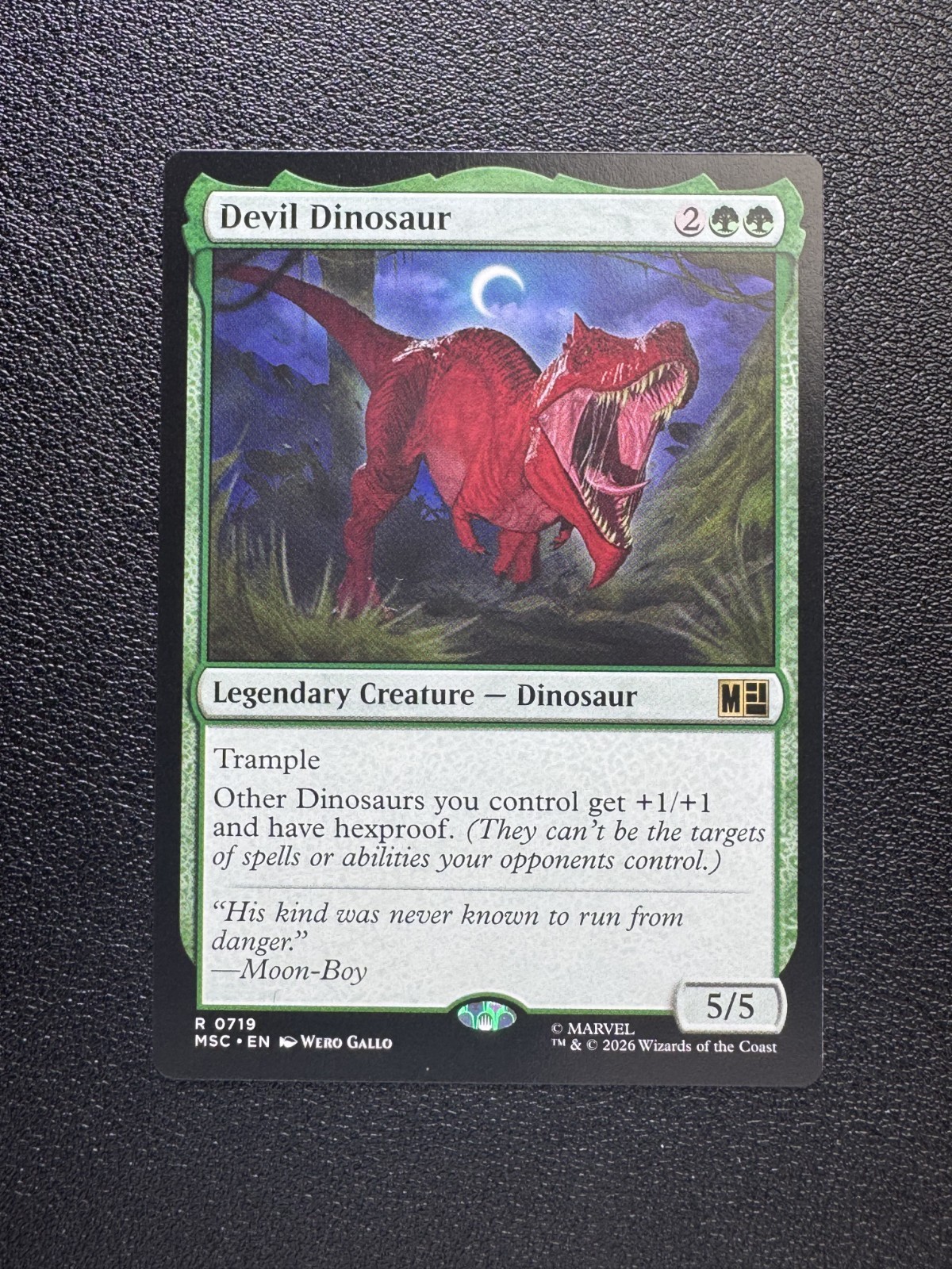 Devil Dinosaur 2026 Wizards of the Coast R 0719 Foil Super Marvel