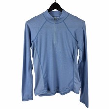 Women  s Patagonia Quarter Zip Lightweight Pullover Blue Sweatshirt Size M