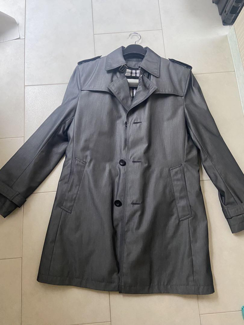 BURBERRY BLACK LABEL Trench Coat L Size Gray #EB ZGA | eBay
