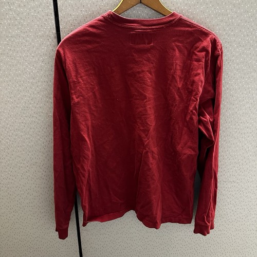 VTG 90s Abercrombie & Fitch Football Long Sleeve Shirt Red Mens Large - Picture 6 of 8