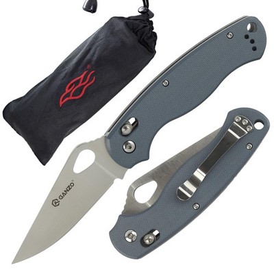 Ganzo G729-GY Folding Pocket 440C Stainless Steel Blade Ergonomic G10 Anti-Sl...