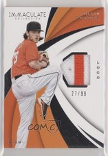 2018 Panini Immaculate Immaculate Swatches 27/99 Dillon Peters #IS-DP 0s5