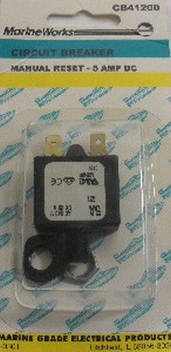 Sierra CB41200 Push Button Circuit Breaker 5 Amp