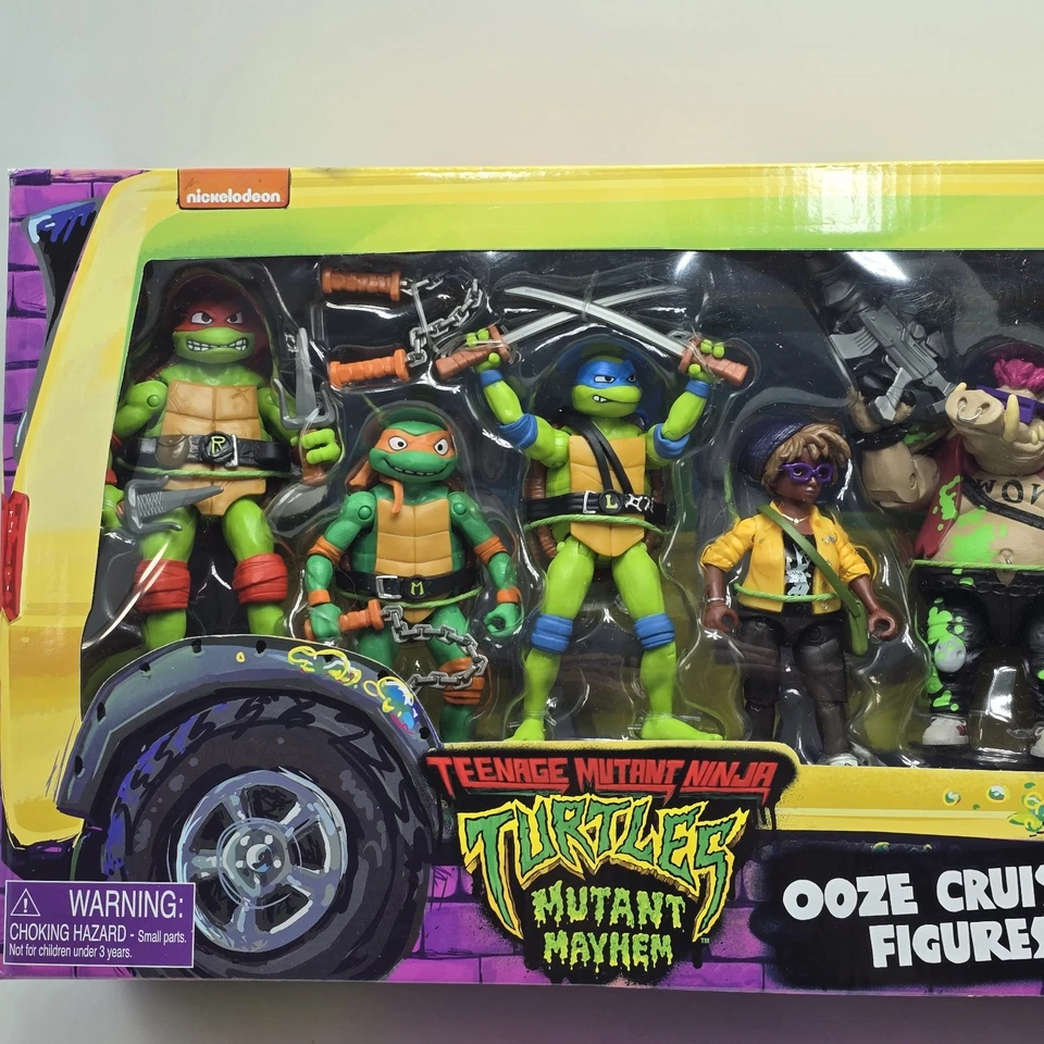 Figuras de crucero Teenage Mutant Ninja Turtles Mutant Mayhem Ooze nuevas en caja Foto 2 de 4