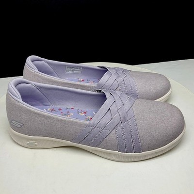 Skechers Go Step Lite Summer Love Comfort Shoes Womens Size 8.5 Lavender 136321
