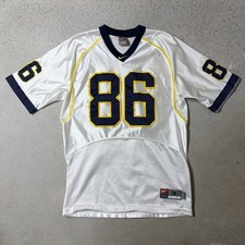 Men’s Team Nike Michigan Wolverines #86 NCAA Football Jersey Sz S White Vintage