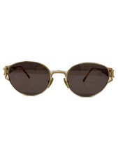 NINA RICCI Sunglasses Tortoiseshell Pattern GLD BRW Women's