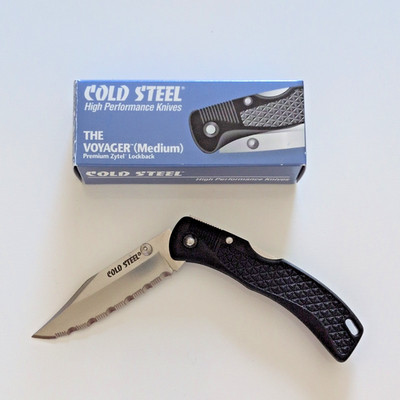 Cold Steel Vintage Voyager Medium 34MCS Serrated Folding Knife 1st Gen Japan