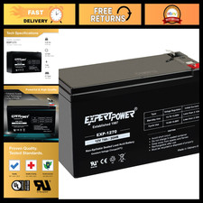 12V 7Ah Rechargeable SLA Battery with F1 Terminals - Sealed Lead Acid Power Supp