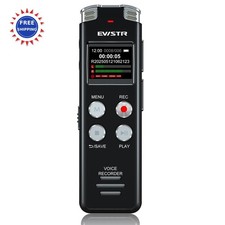Digital Voice Recorder 128GB Activated USB Charge MP3 Playback Upgraded Tape
