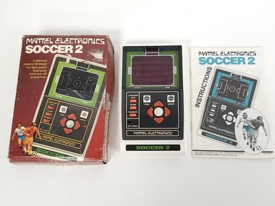Mattel Electronics 1979 Vintage Soccer 2 Handheld Game rare boxed - non working