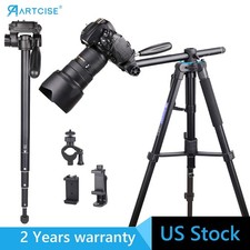 73.6" Professional Camera Tripod Monopod Stand For DSLR Canon Nikon Sony Camera